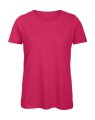 Dames T-shirt Biologisch B&C Inspire TW043 Fuchsia